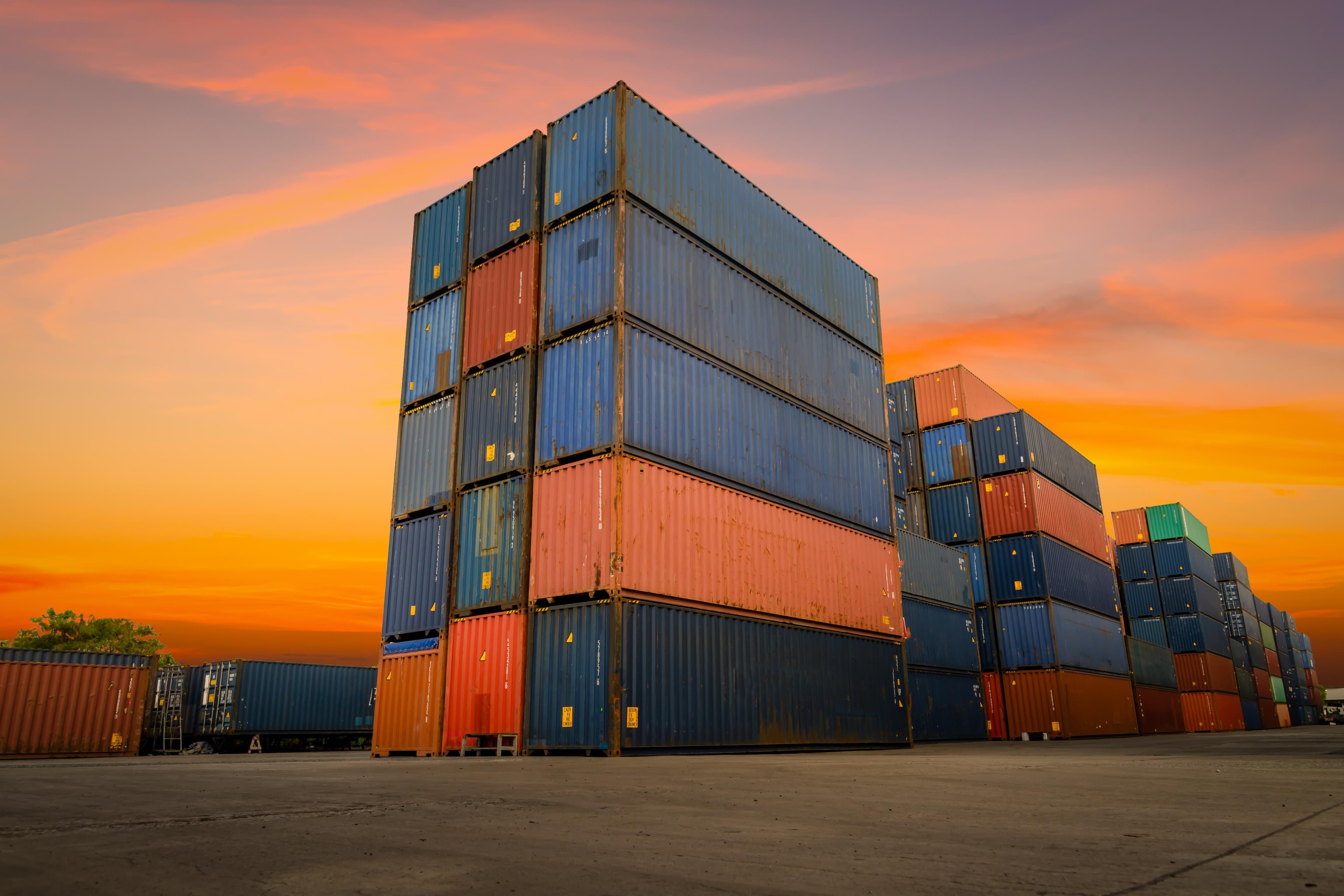 Port Operations - Containers at Visakhapatnam Port, Maddilapalem